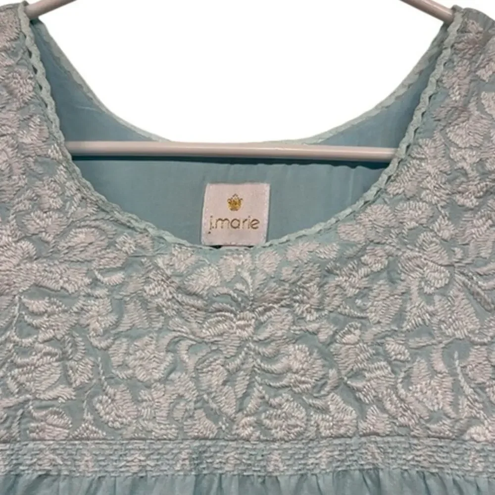 Chic Light Blue Ruffle Midi Dress - Picture 2 of 9